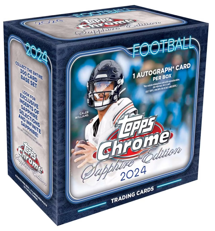 2024 Topps Chrome Sapphire Edition Football Hobby Box