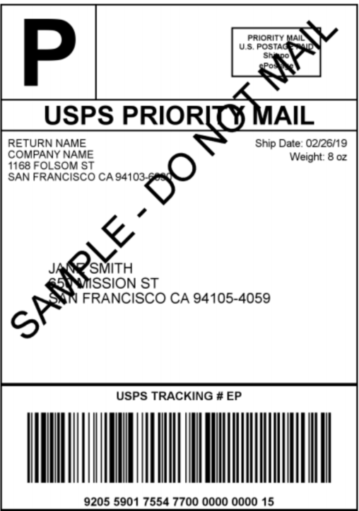Shipping Label