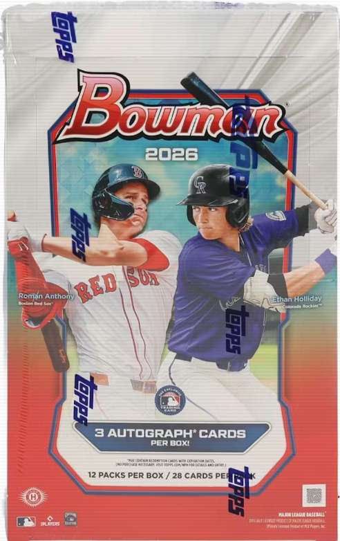 2026 Bowman Baseball Hobby Jumbo Box
