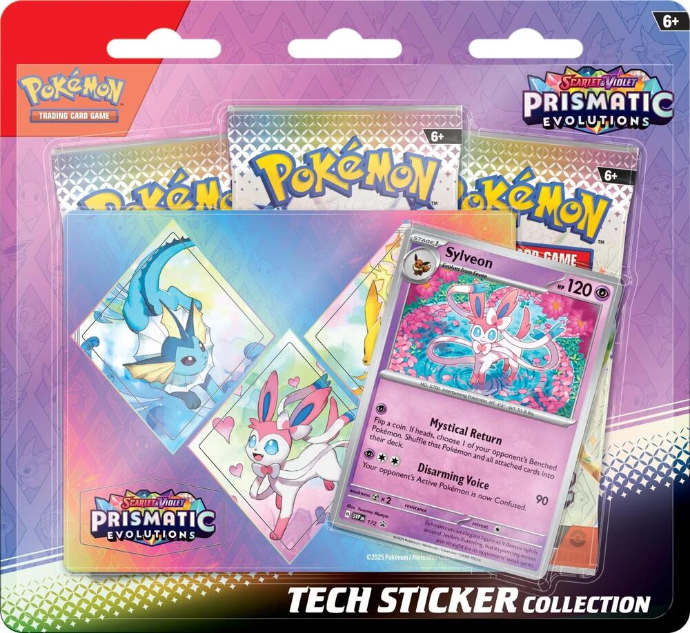 2026 Pokemon Prismatic Evolutions Tech Sticker Collection