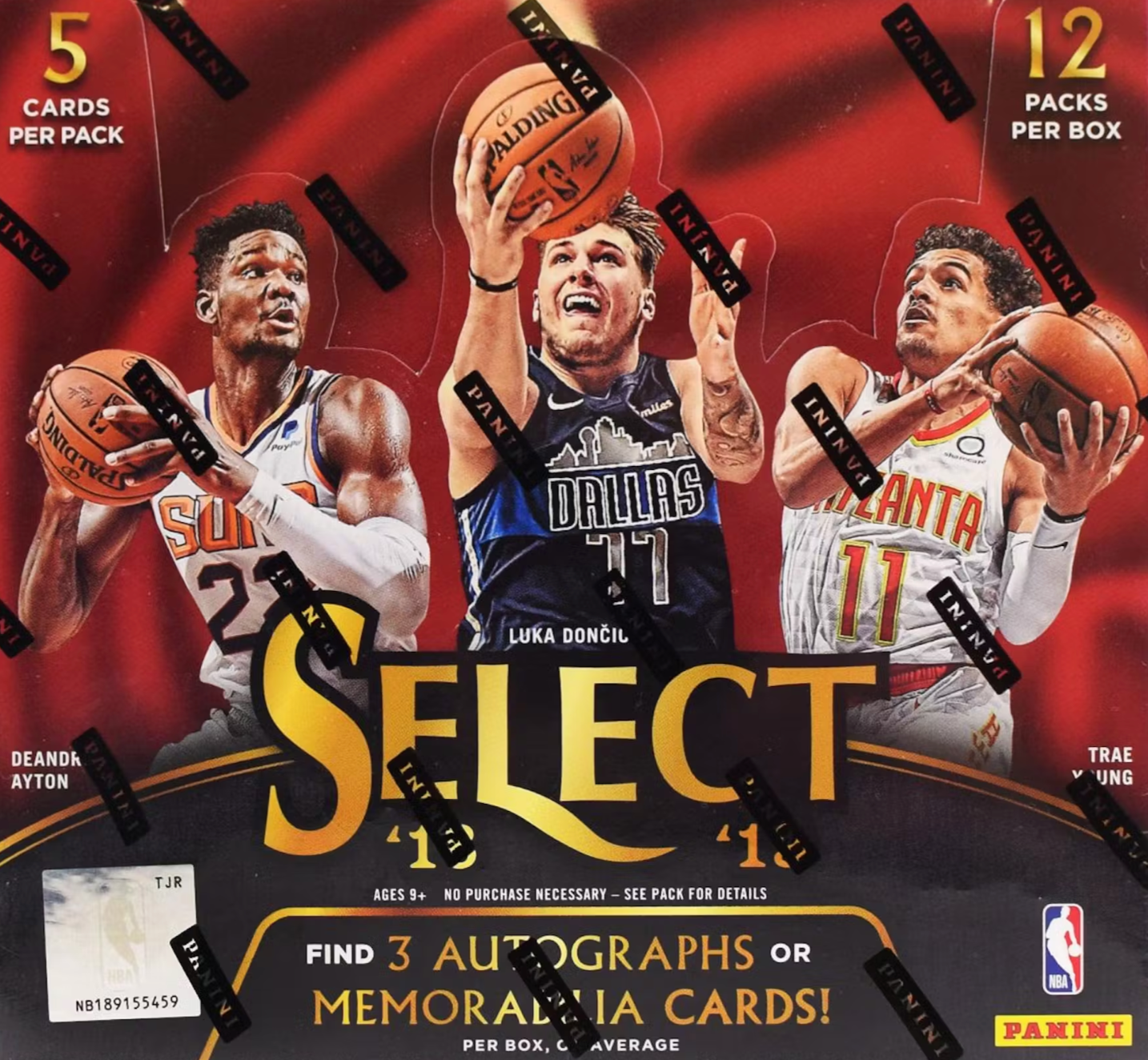 2018/19 Panini Select Basketball 1st Off The Line Hobby Box