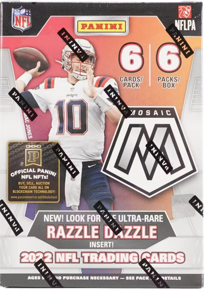 2022 Panini Mosaic Football 6-Pack Blaster Box