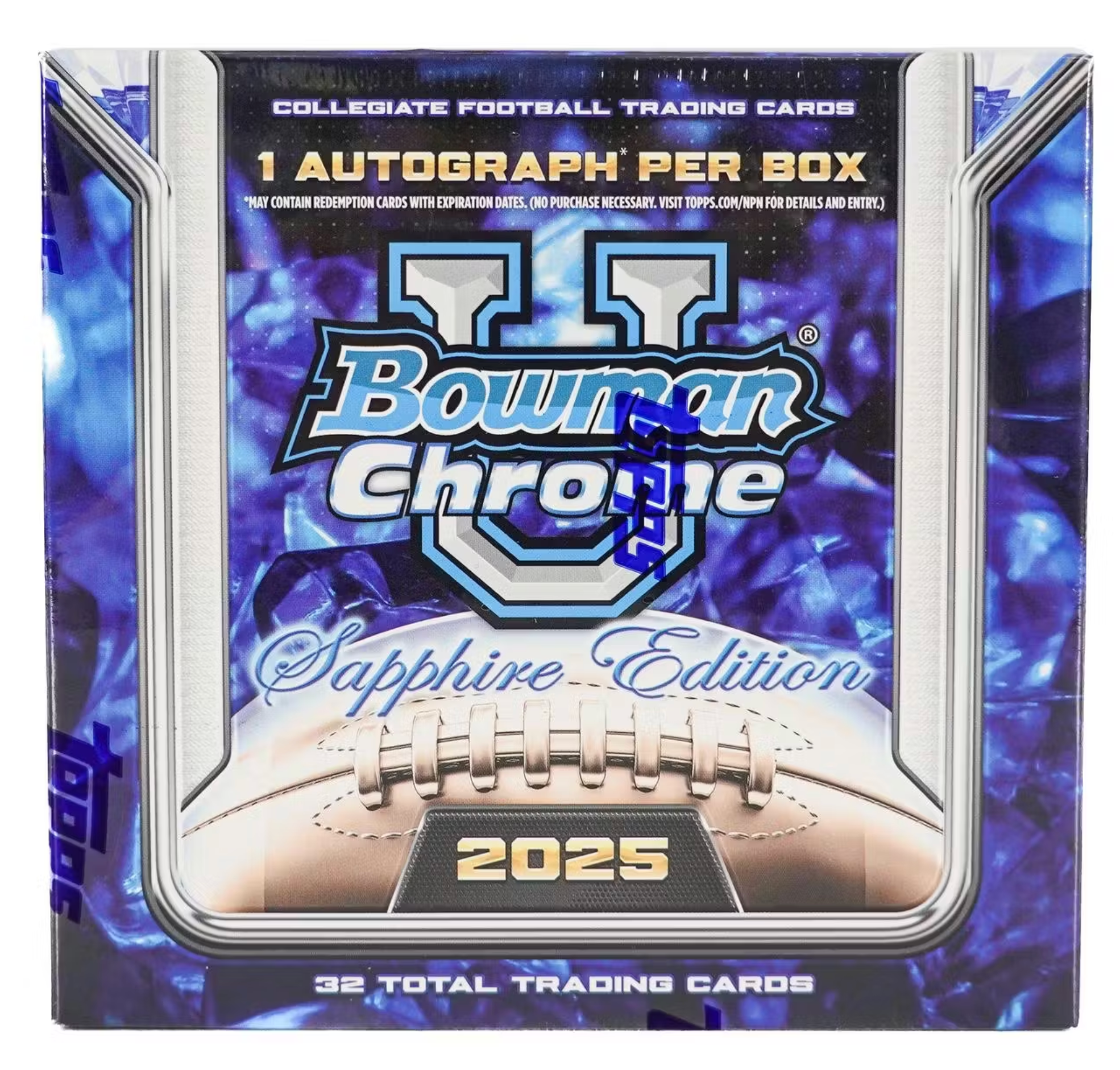 2025 Bowman University Chrome Sapphire Football Hobby Box
