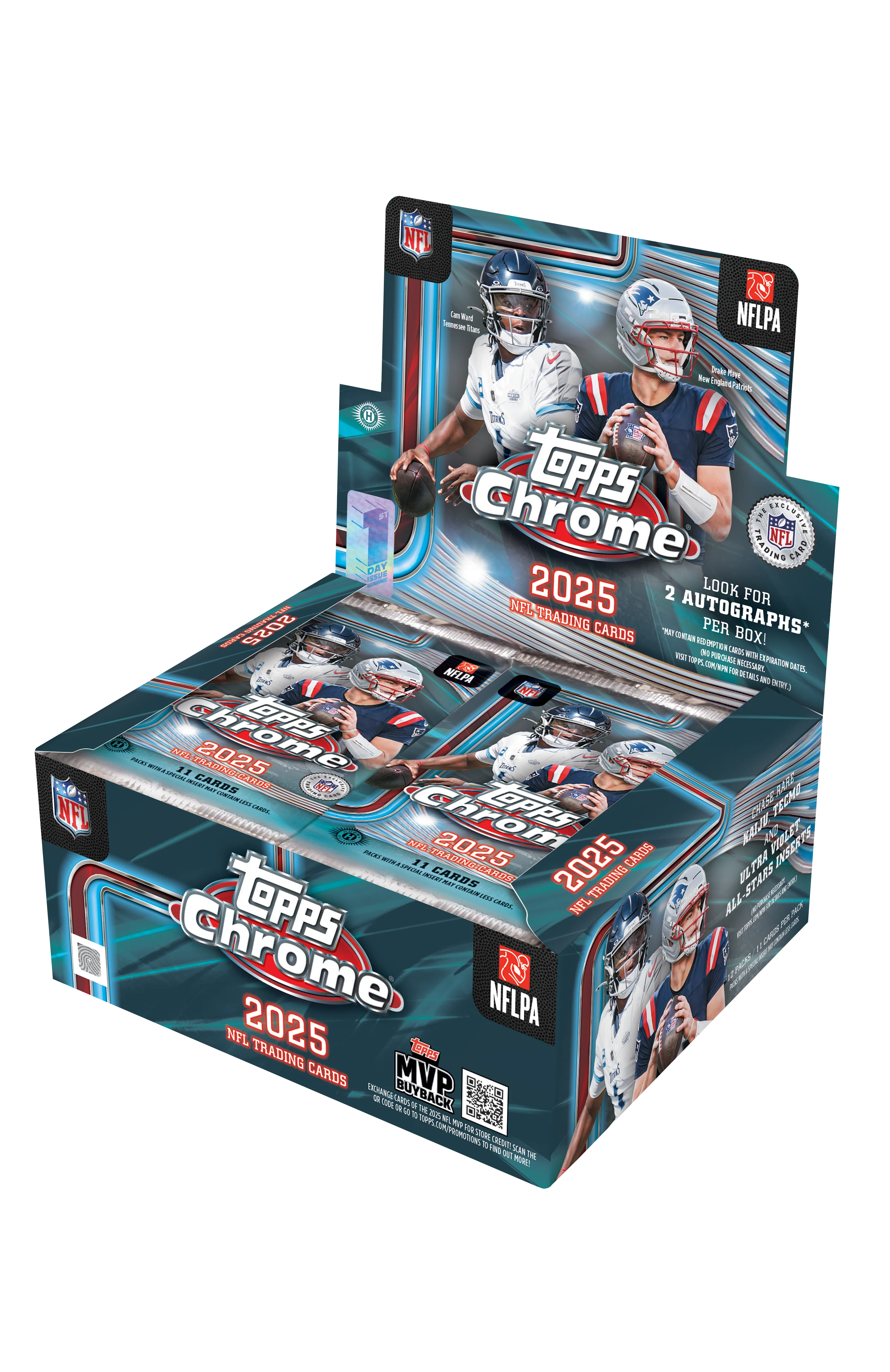 2025 Topps Chrome Football First Day Issue Jumbo Box