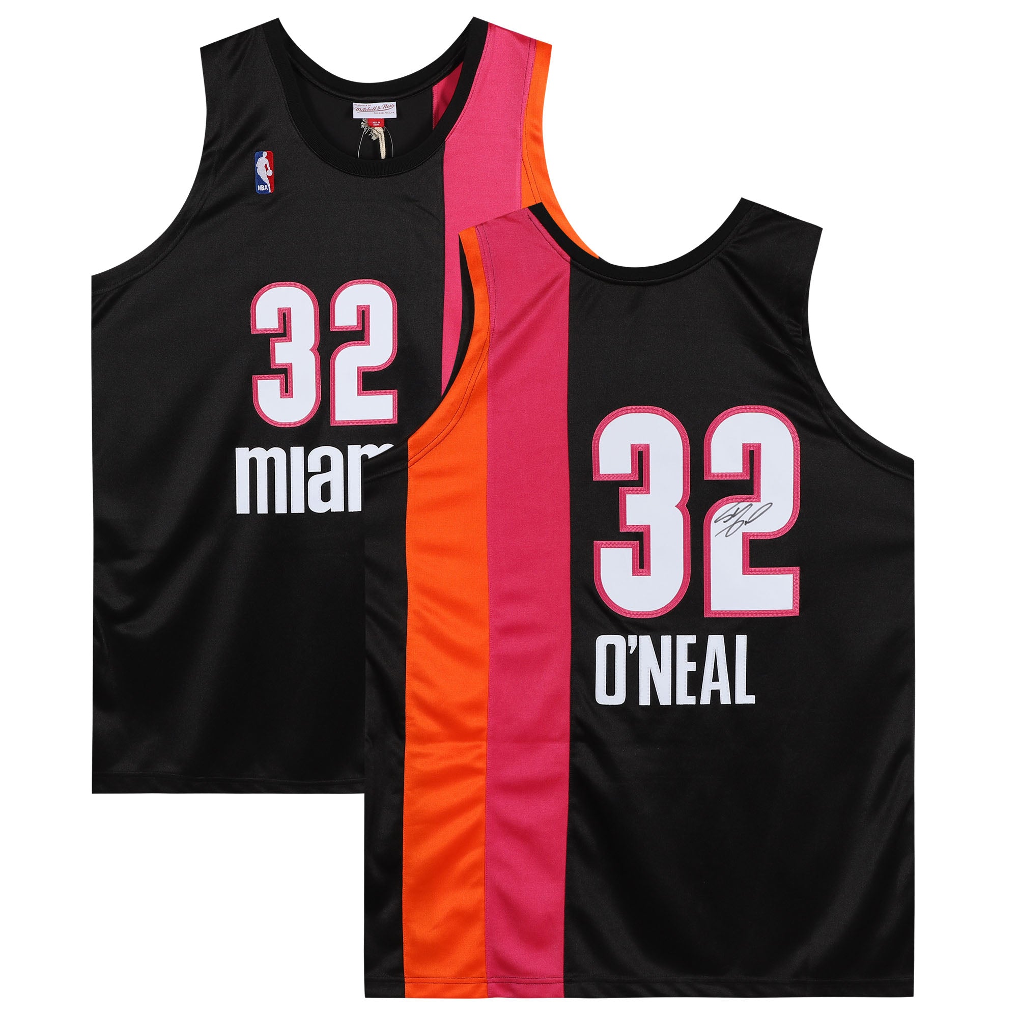 O'NEAL, SHAQUILLE AUTO (HEAT/M&N/BLK ALT/AUTHENTIC) JERSEY