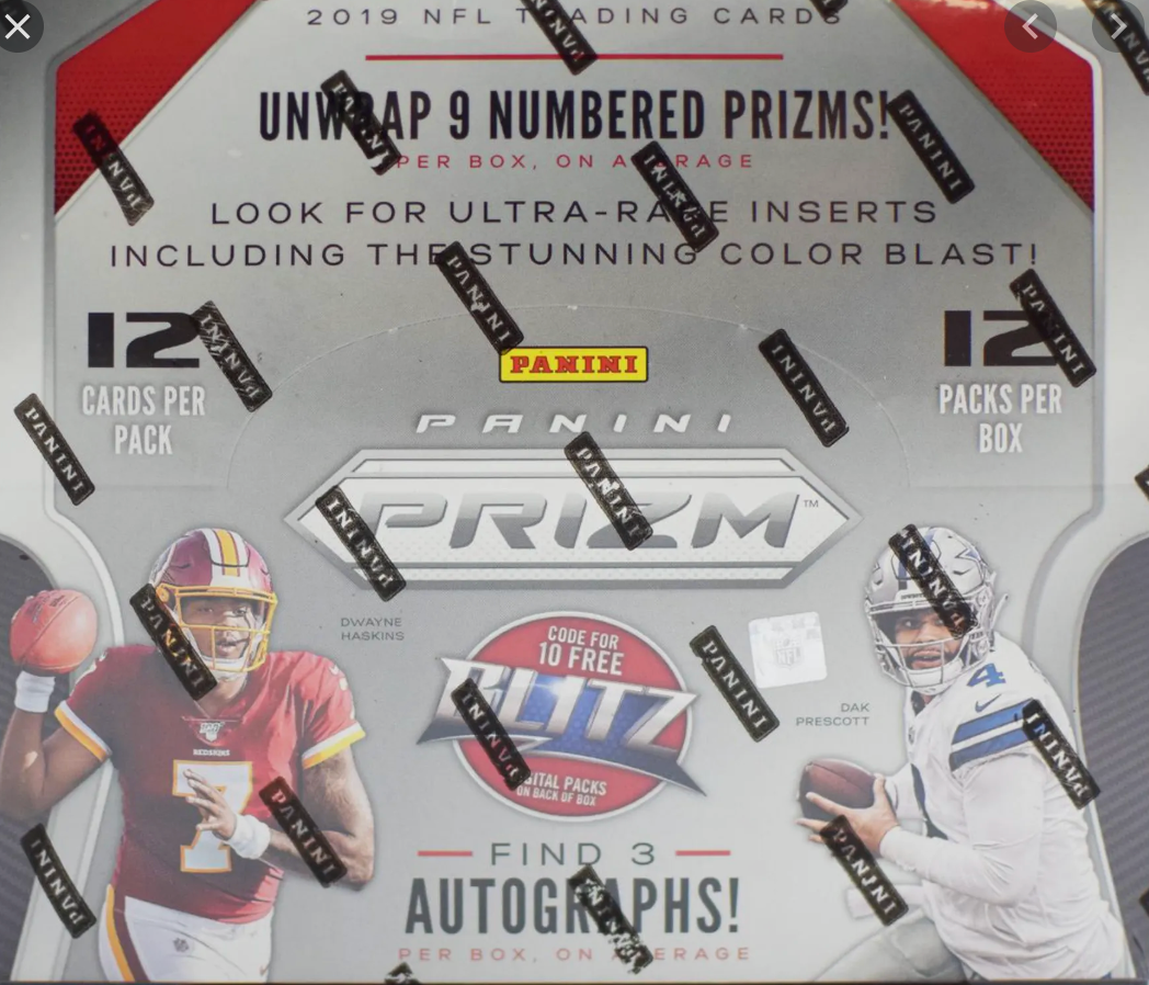 2019 NFL Panini Prizm Hobby Box