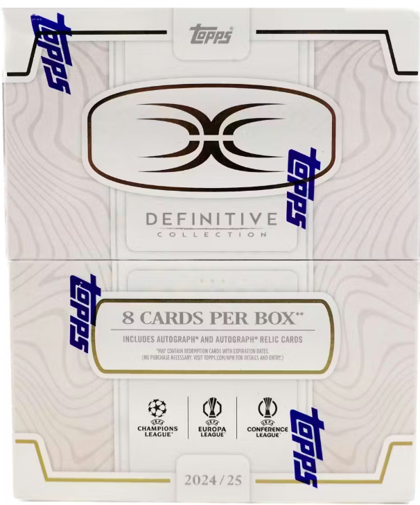 2024/25 Topps Definitive UEFA Club Competitions Soccer Hobby Box