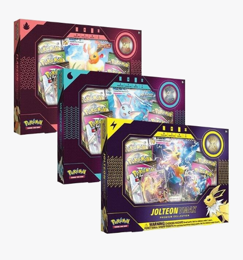 2018 Pokemon Eevee Evolution VMAX Premium Collection [Set of 3]