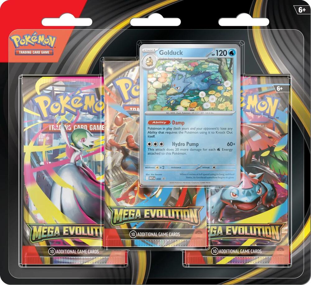 2026 Pokemon Mega Evolution 3 Pack Blister
