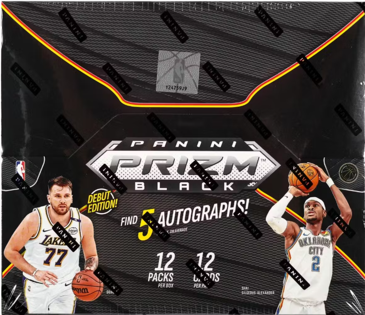2024/25 Panini Prizm Black Basketball Hobby Box