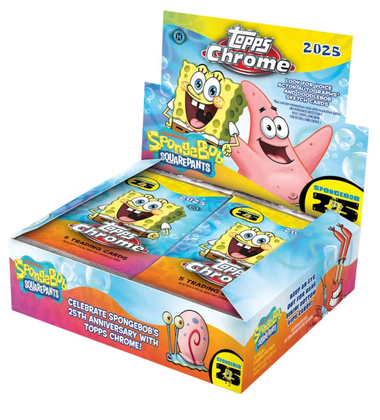 2025 Topps SpongeBob Chrome 25th Anniversary Hobby Box