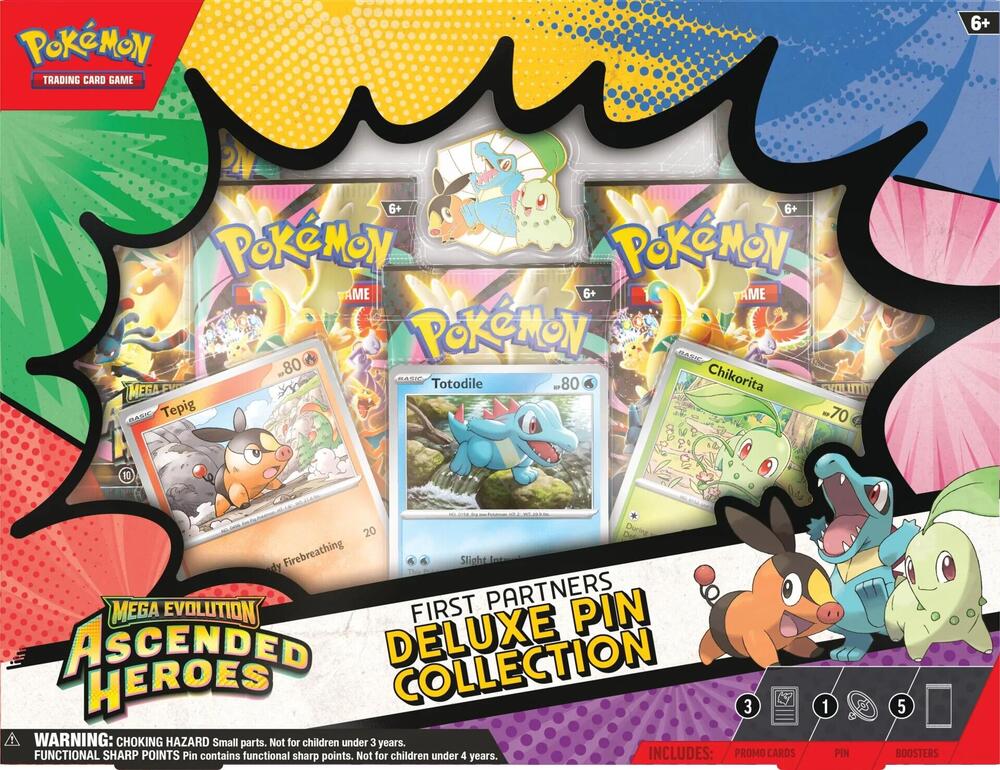 2026 Pokemon Ascended Heroes First Partners Deluxe Pin Collection