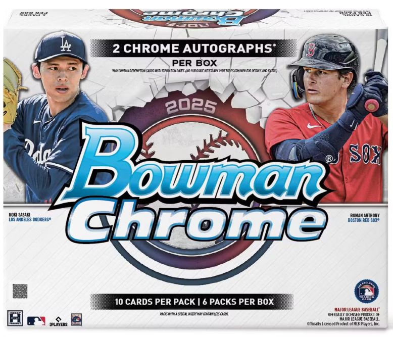 2025 Bowman Chrome Baseball Hobby Box