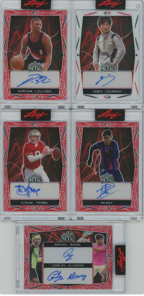 2023 Leaf Metal Website Exclusive Box w/ 1 Autograph all #'d 1/1