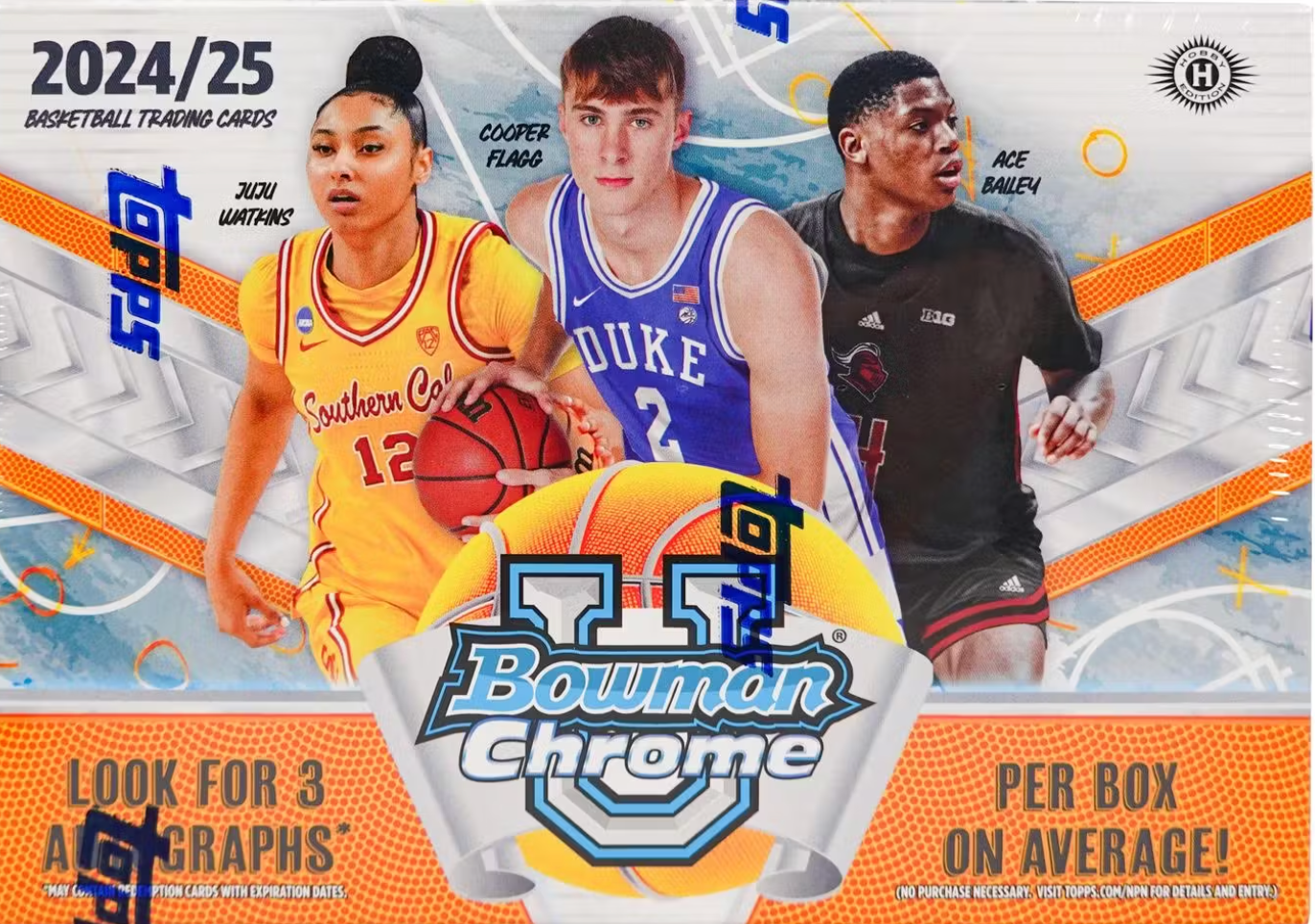 2024/25 Bowman University Chrome Basketball Breaker Delight