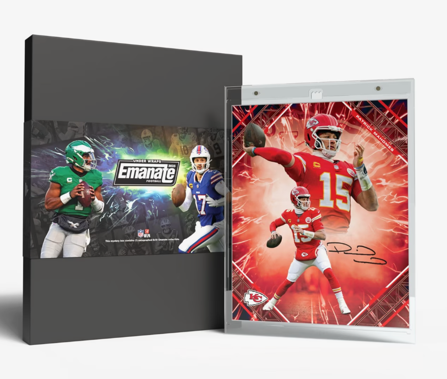 2025 Fanatics Under Wraps Emanate Autographed NFL Football Trading Card Mystery Box