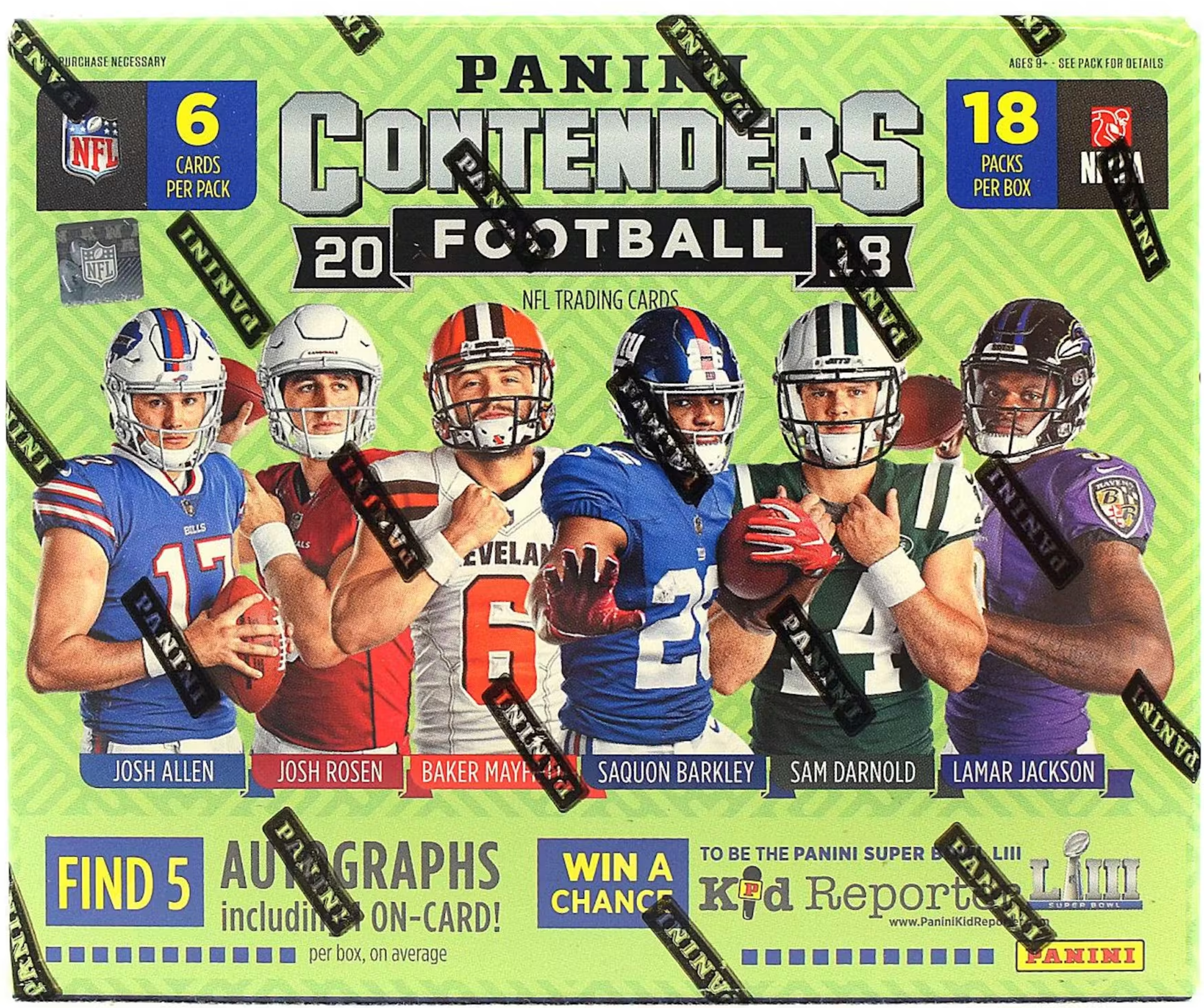 2018 Panini Contenders Football Hobby Box