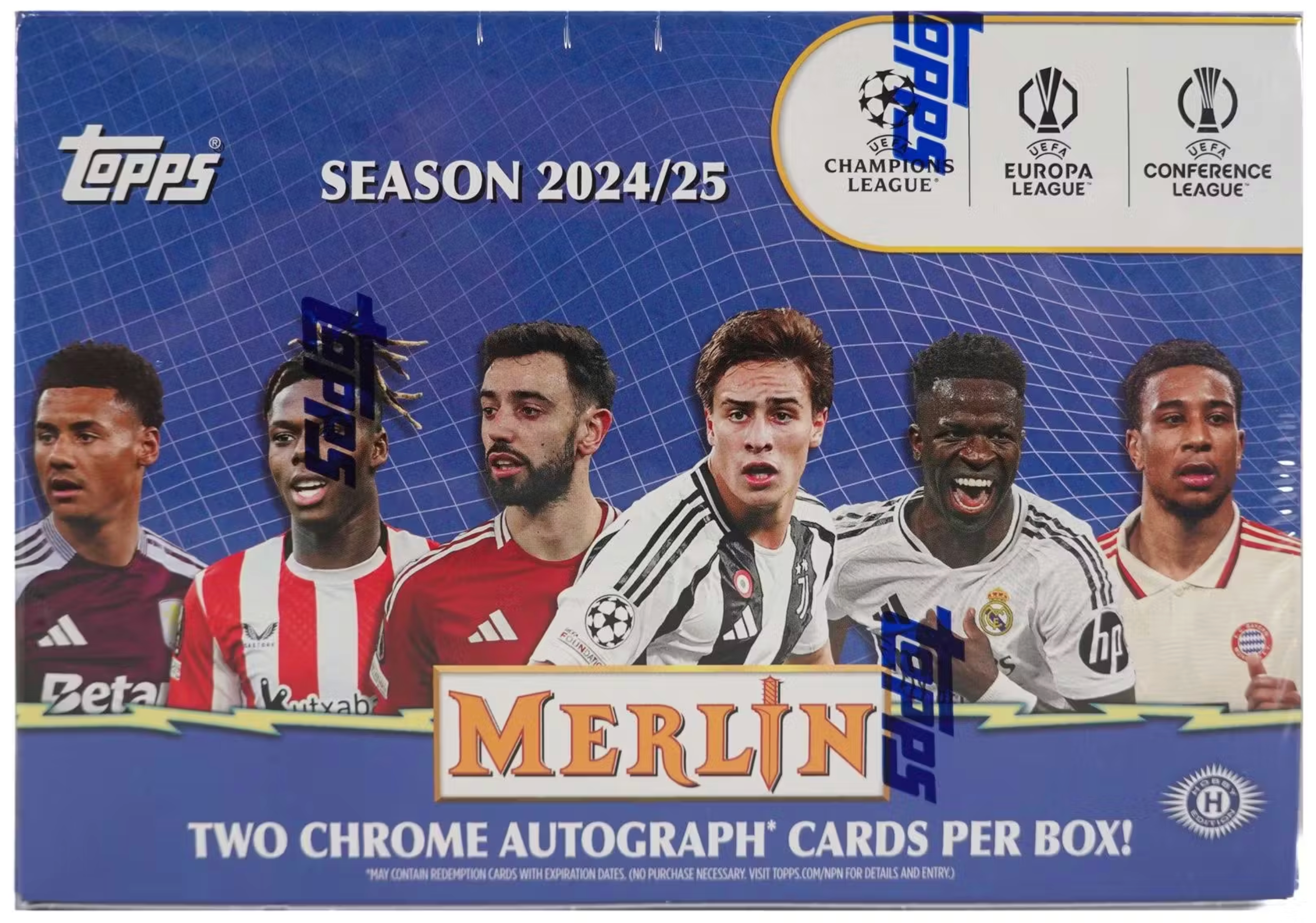 2024/25 Topps Chrome Merlin UEFA Club Competitions Soccer Breaker Delight Box