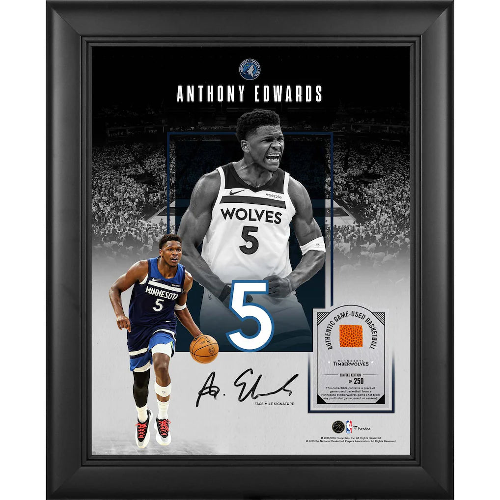 2026 Fanatics Authentic Signature Showcase Collage Frame (Anthony Edwards)