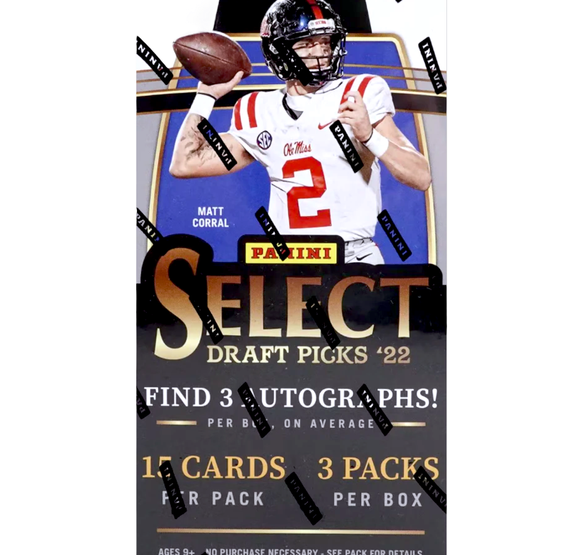 2022 Panini Select Draft Picks Football Hobby Box