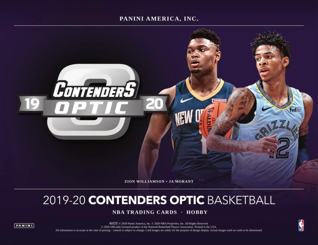 2019/20 Panini Contenders Optic Basketball Hobby Box