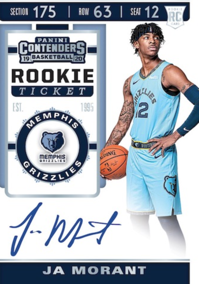 2019/20 Panini Contenders Basketball Hobby Box